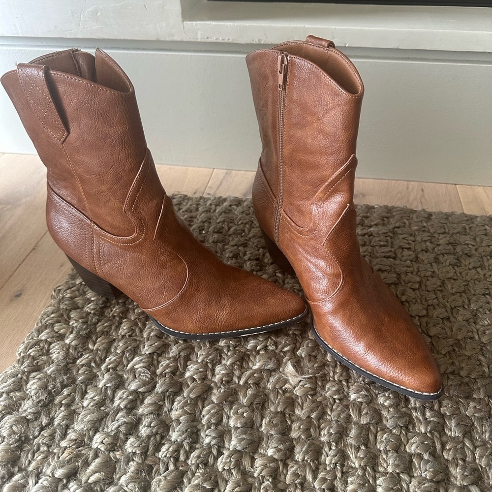 Coconuts by Matisse Tan Ankle Booties